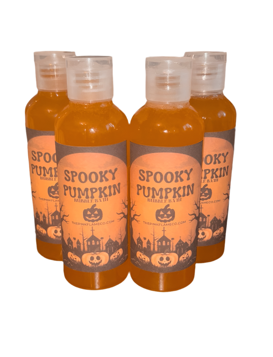 Spooky pumpkin bubble bath