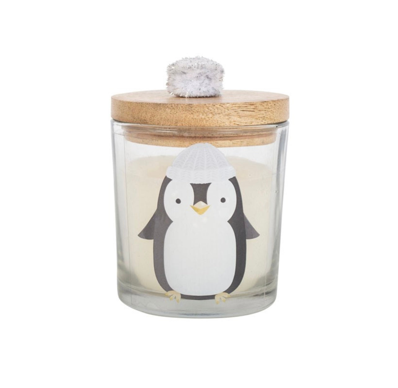 Frosty vanilla scented candle