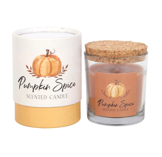 Pumpkin spice scented candle
