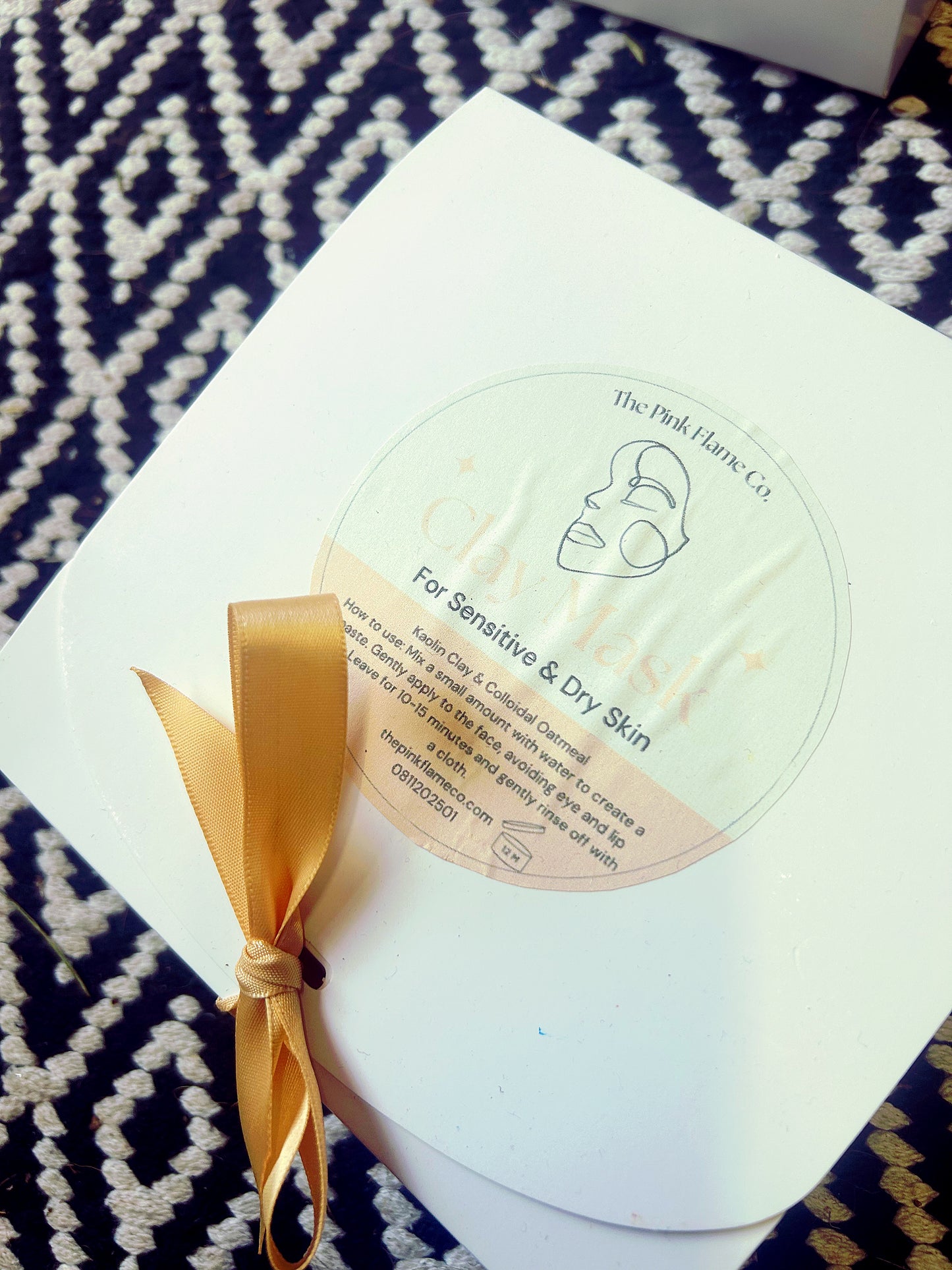 Clay face mask kit gift set