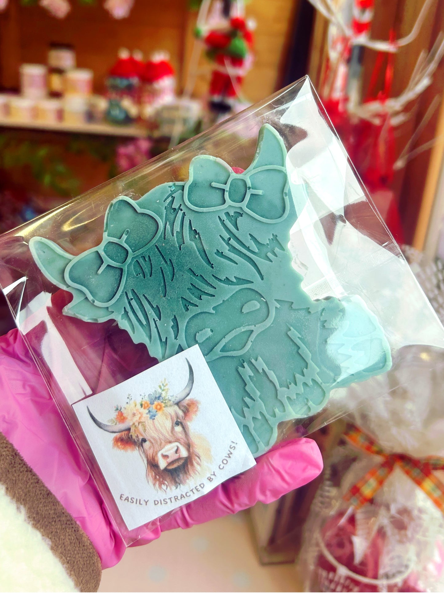 Highland cow wax melt snap bar