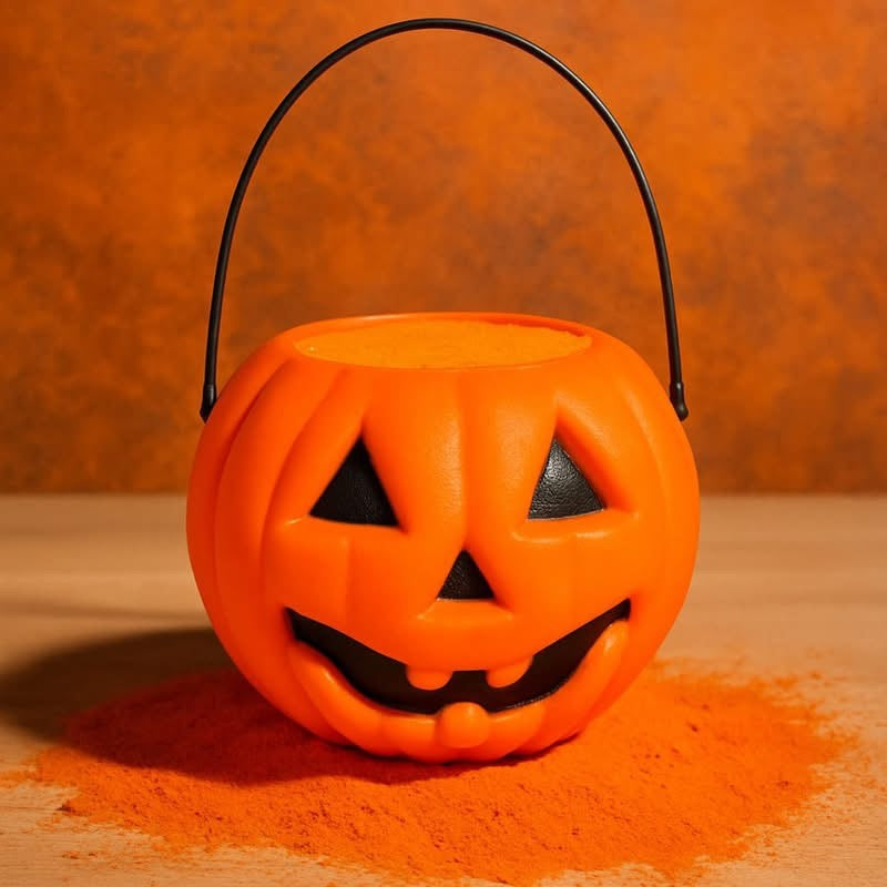 Pumpkin cauldron bath bomb