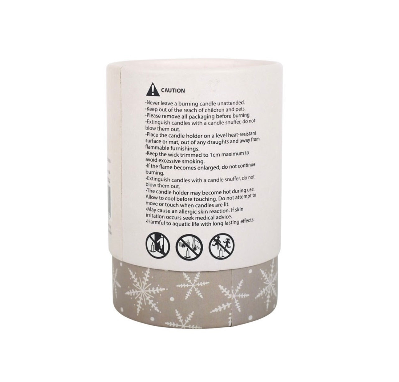 Frosty vanilla scented candle