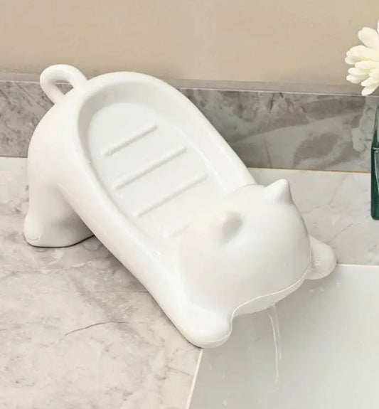 Cat soap dish