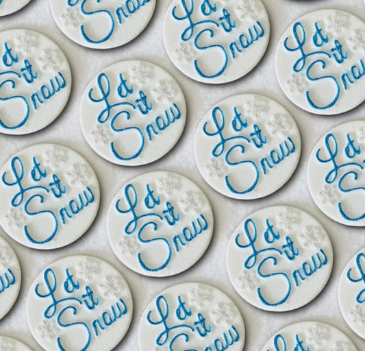Let it snow bath bomb