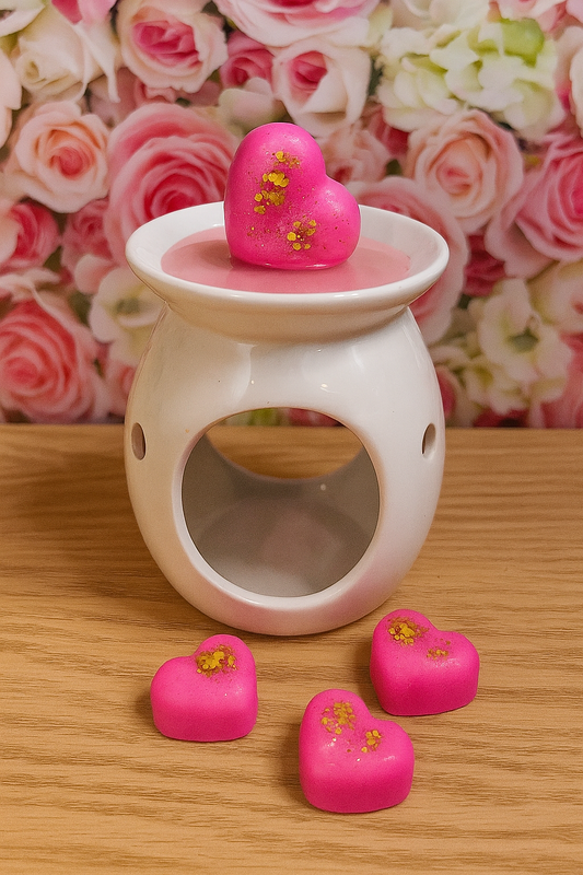 Wax melt hearts