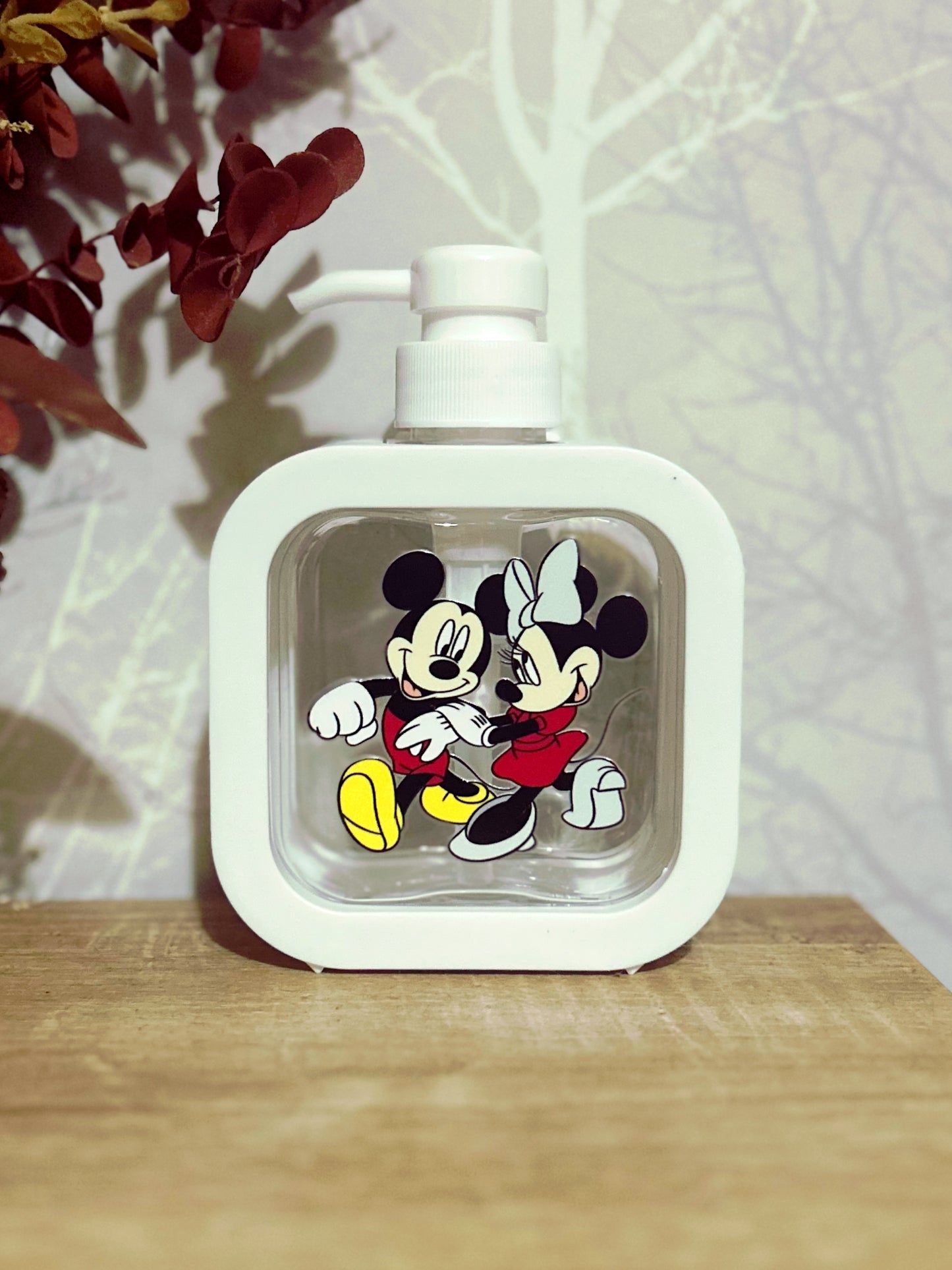 Minnie & Mickey soap dispenser