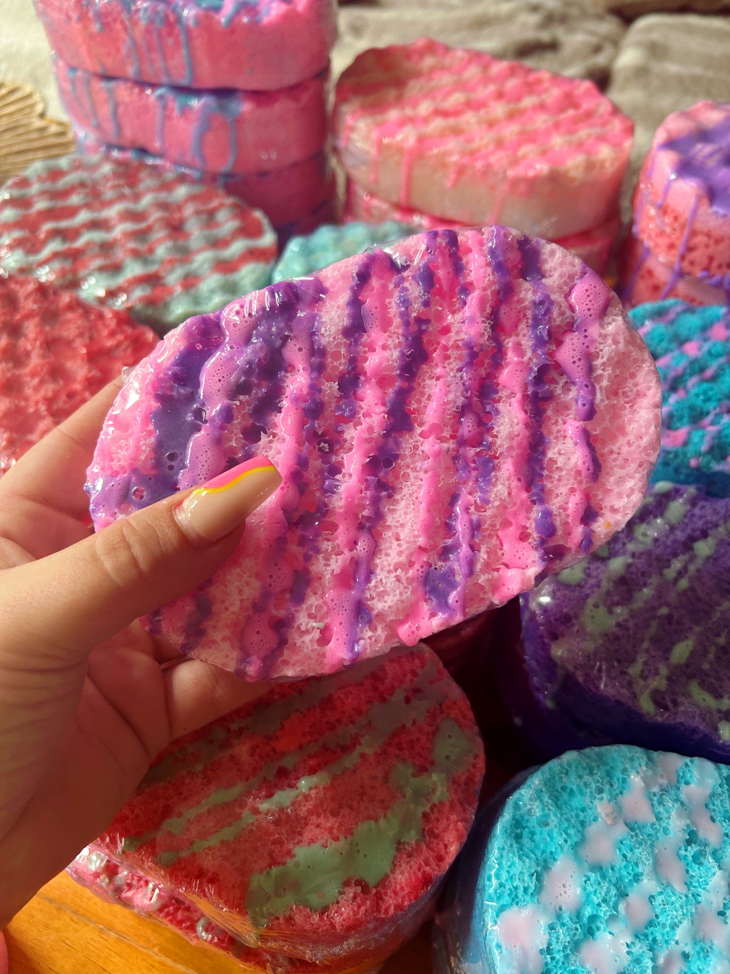 Fully loaded soap sponge