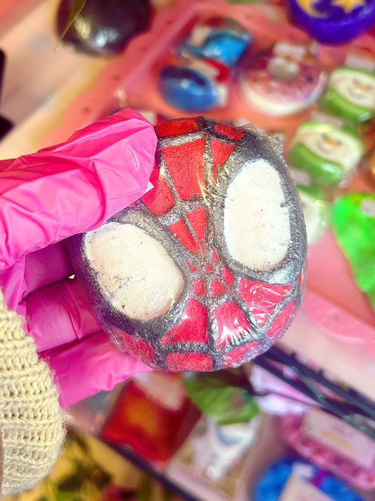 Spidey bath bomb
