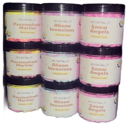 Whipped soap