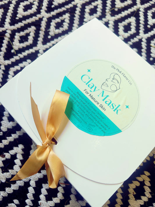 Clay face mask kit gift set
