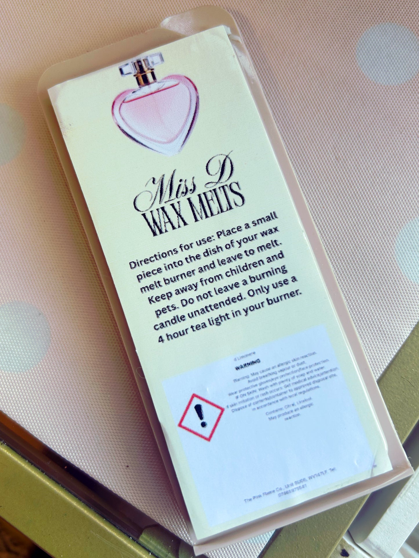 Wax melt clamshell 50g