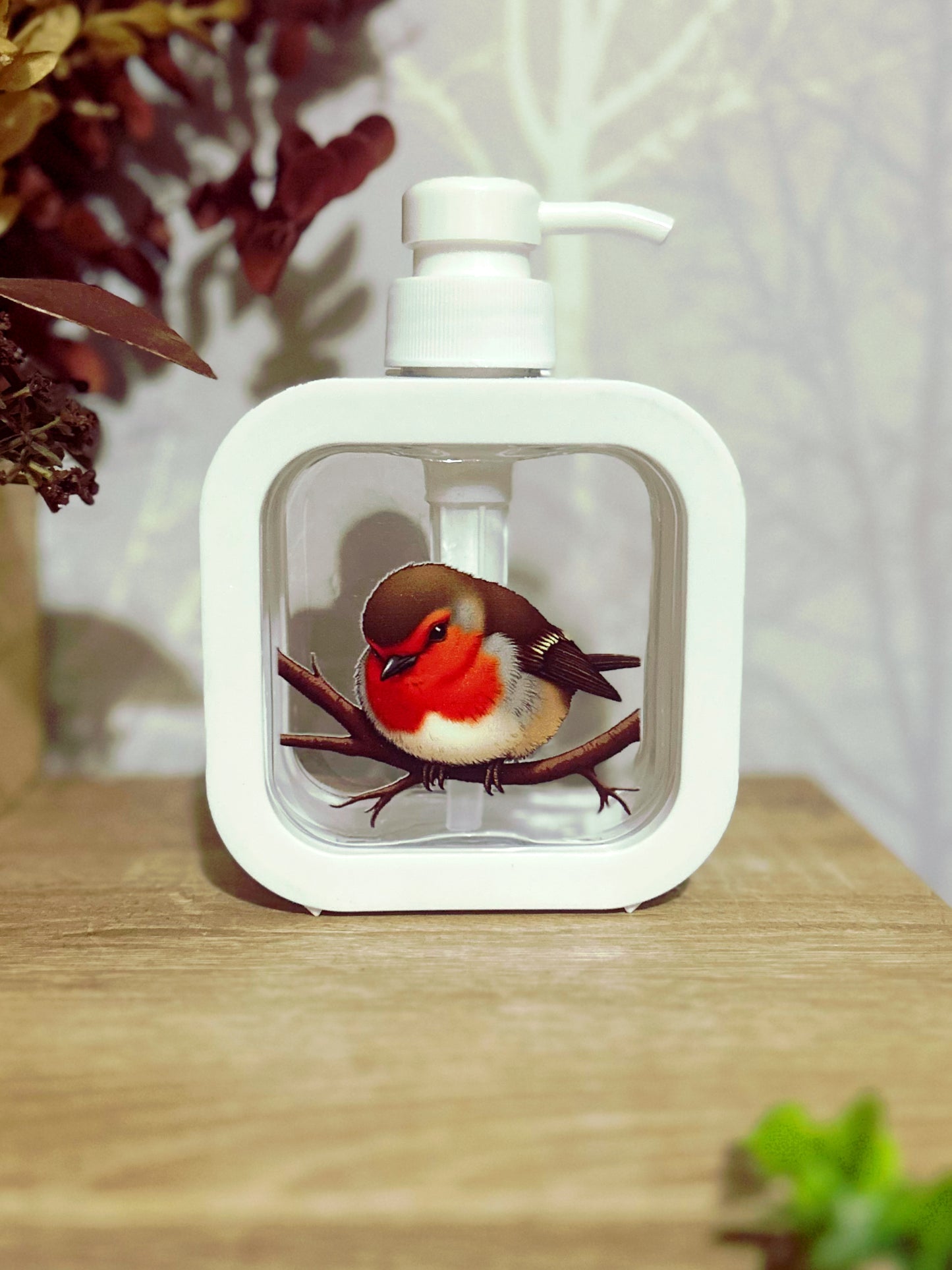 Robin soap dispenser
