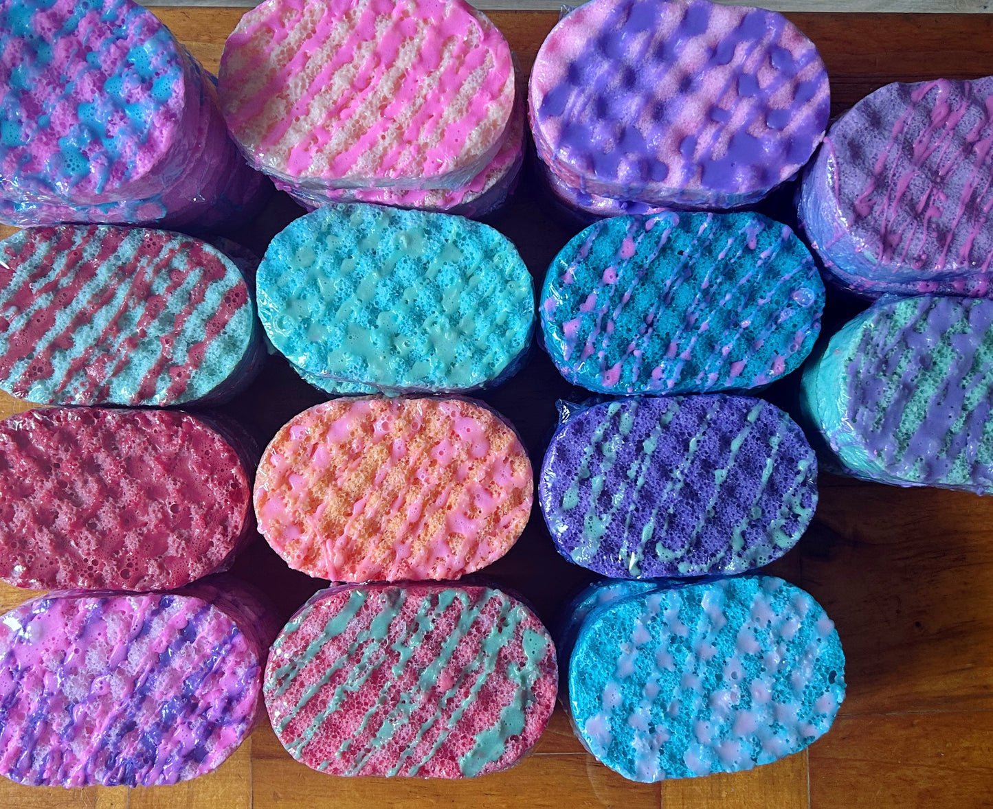 Fully loaded soap sponge