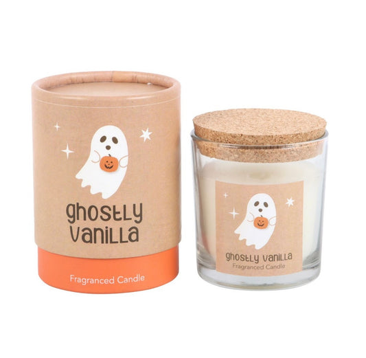 Ghostly vanilla scented candle