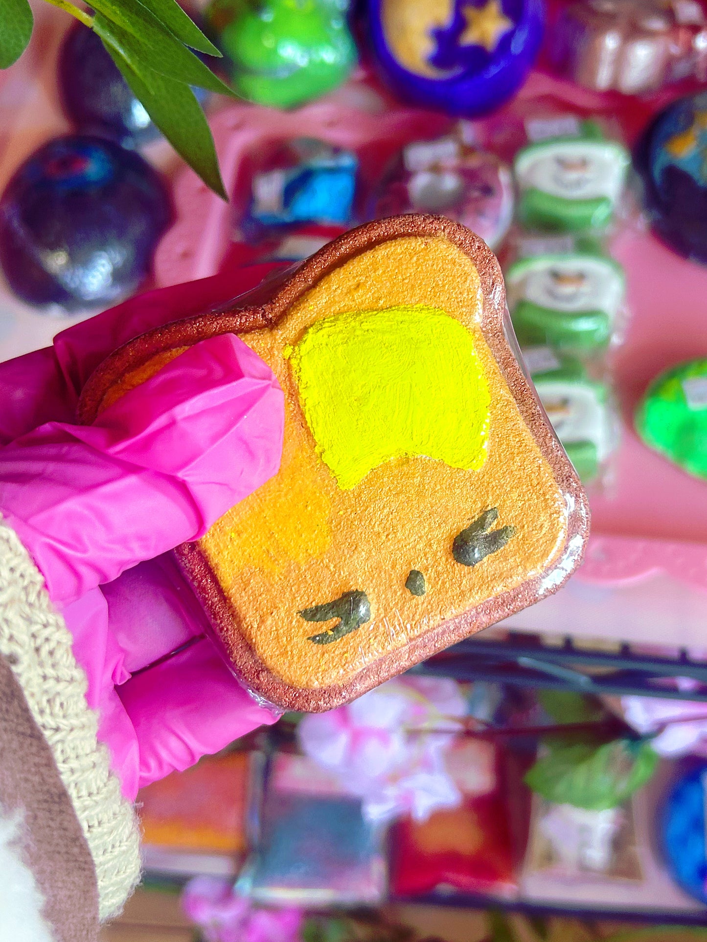 Kawaii toast bath bomb