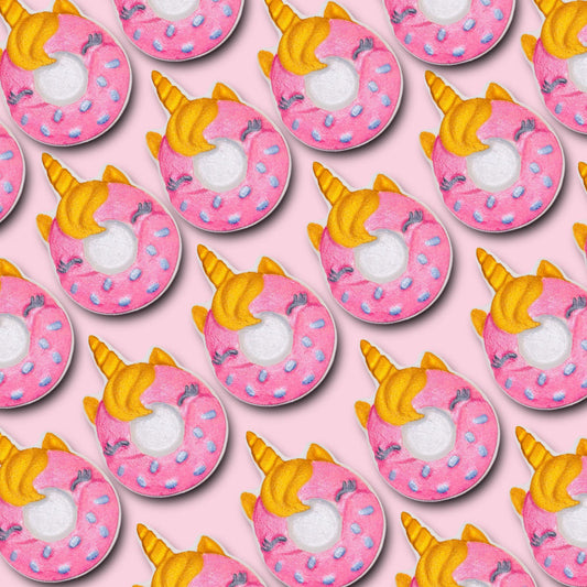 Unicorn donut bath bomb