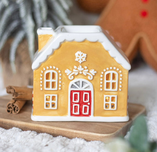Gingerbread house wax burner