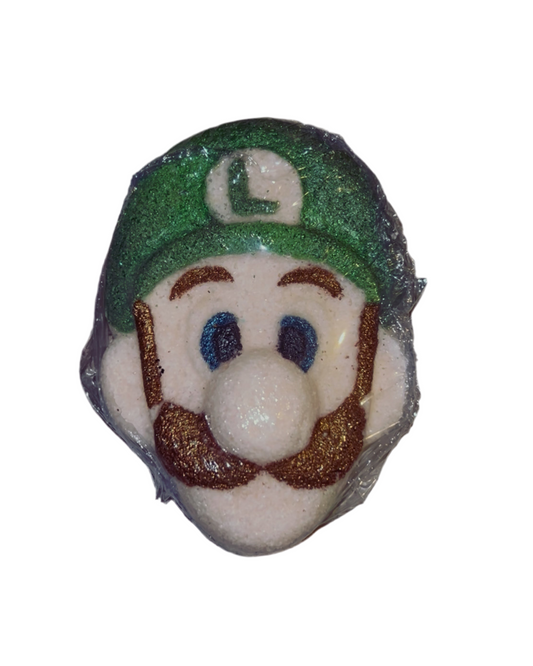Green man bath bomb