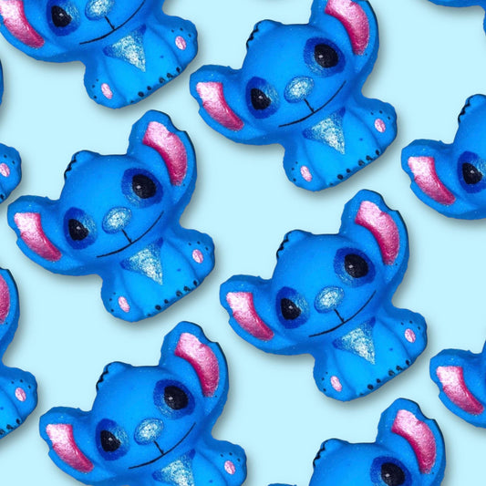 Blue alien bath bomb