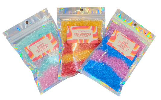 Bath salts pouch