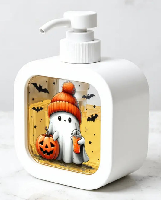 Ghost & pumpkin soap dispenser