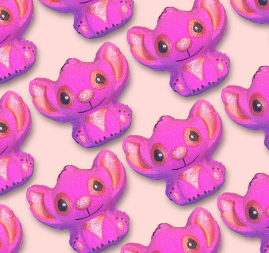 Pink alien bath bomb