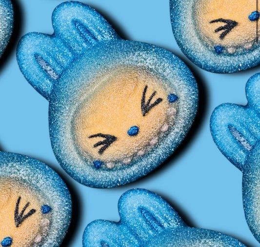 Blue lab bath bomb