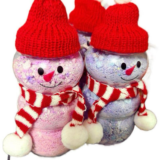 XL snowman bath dust